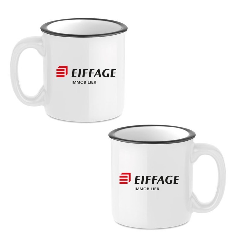 Mug vintage en céramique EI