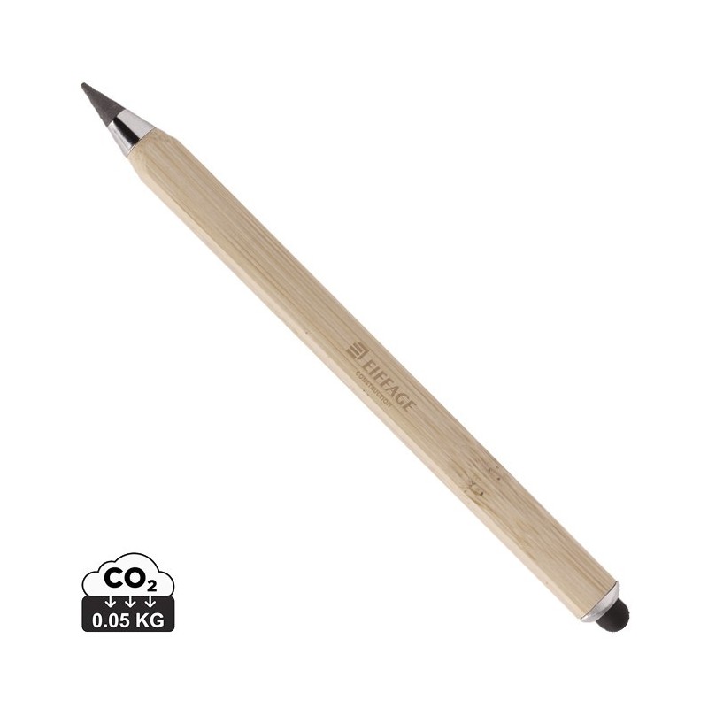 Crayon infini et multitâches en bambou Eon Eiffage Construction. [Lot de 5 pièces]