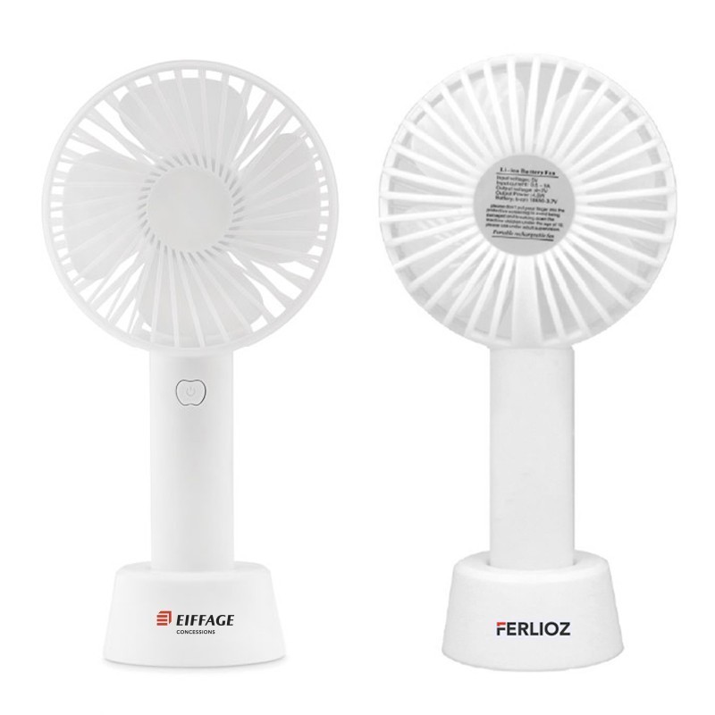 Mini Ventilateur portable  blanc Eiffage Concessions / Ferlioz