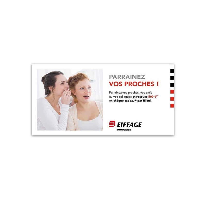 Coupon parrainage 500 € [Lot de 50 pièces]