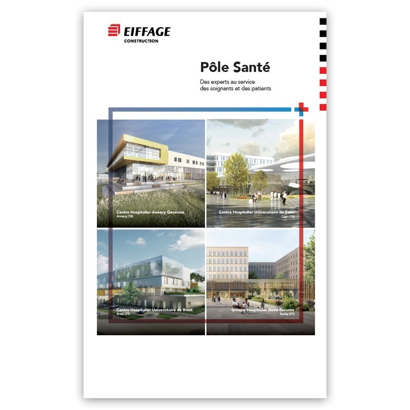 Plaquette/chemise : pole Santé EC [Lot de 50 pièces]