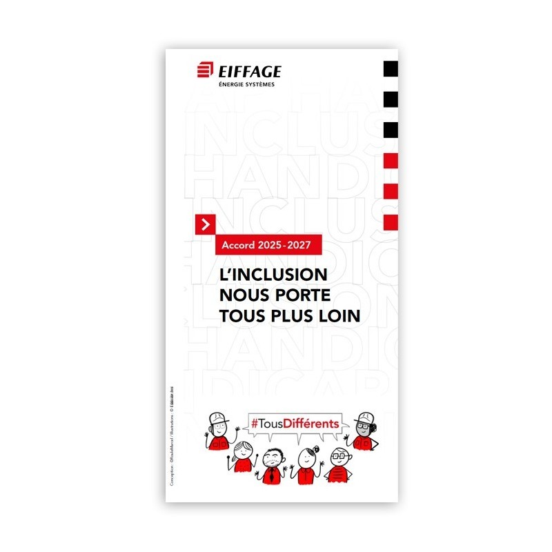 Dépliants 3 volets - Accord Handicap 2025 / 2027  EES [Lot de 25 pièces]