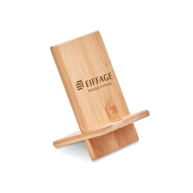 Support téléphone bureau bambou EES [Lot de 5 pièces]