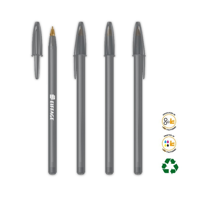 Stylo bille BIC® Style , encre noire,  logo Eiffage [Lot de 50 pièces]