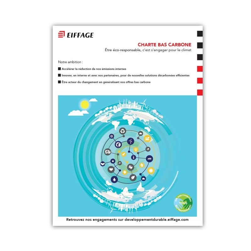 Affiches campagne bas Carbone et économie circulaire Eiffage [Lot de 10 pièces]