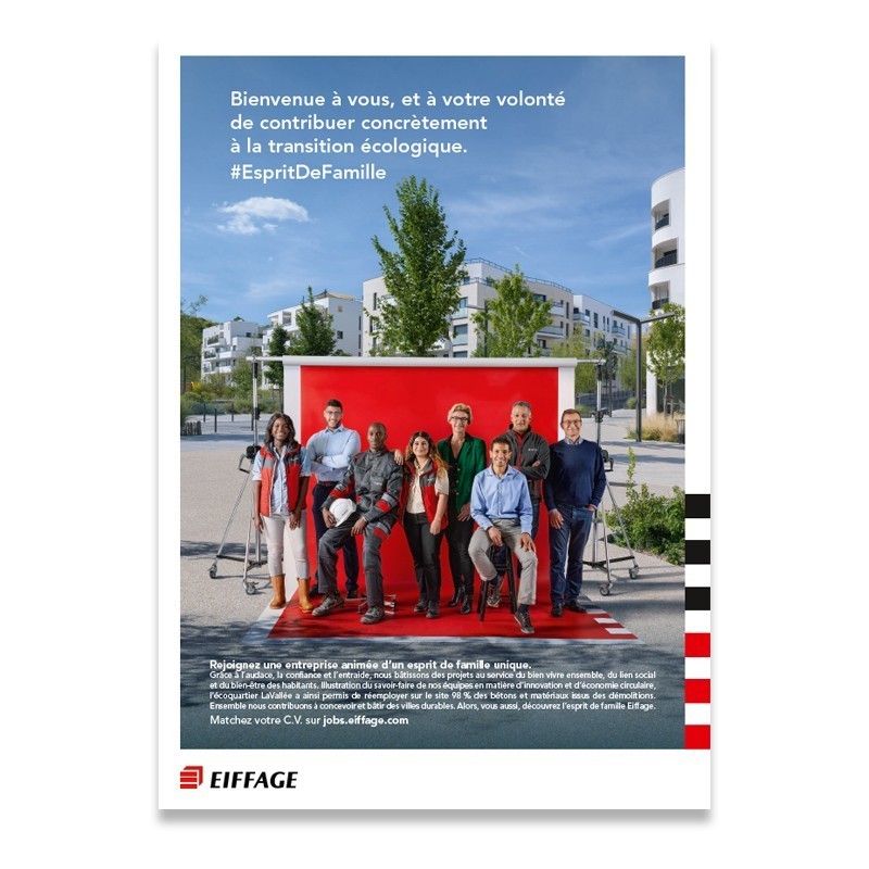 Affiches A3 Marque Employeur Eiffage V1 [Lot de 10 pièces]