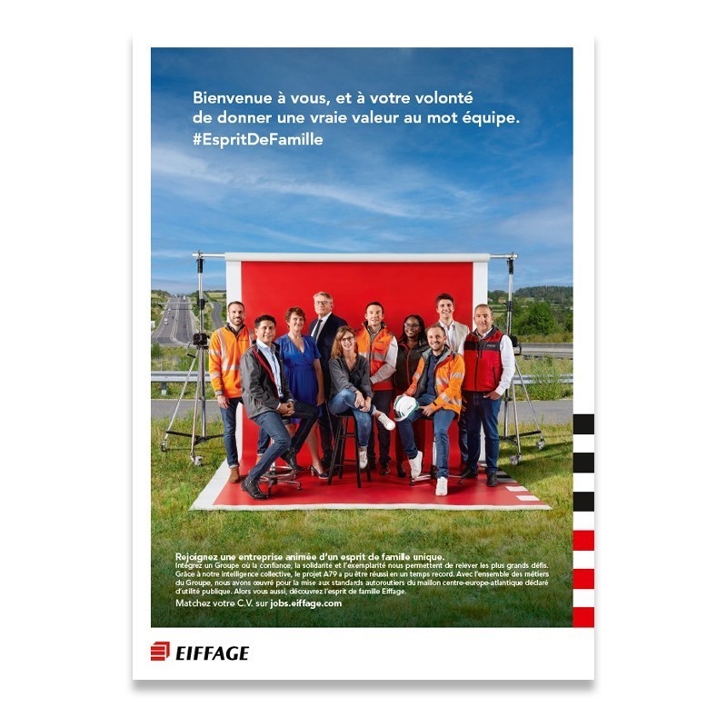 Affiches A3 Marque Employeur Eiffage V2 [Lot de 10 pièces]
