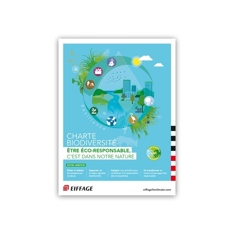 Affiches 60x80 cm Charte Biodiversité Eiffage [Lot de 10 pièces]