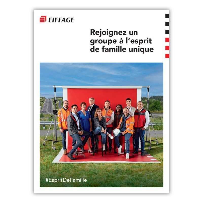 Plaquette marque employeur Eiffage. [Lot de 25 pièces]