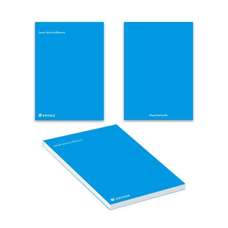 blocs notes uni Ft A5 (14,8x21 cm),  Eiffage.