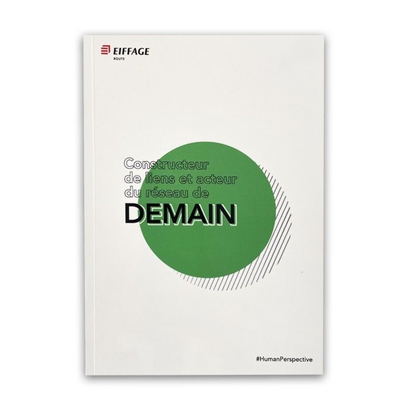 Carnet de notes 3.0 coloris blanc 64 pages A5 ligné Eiffage Route