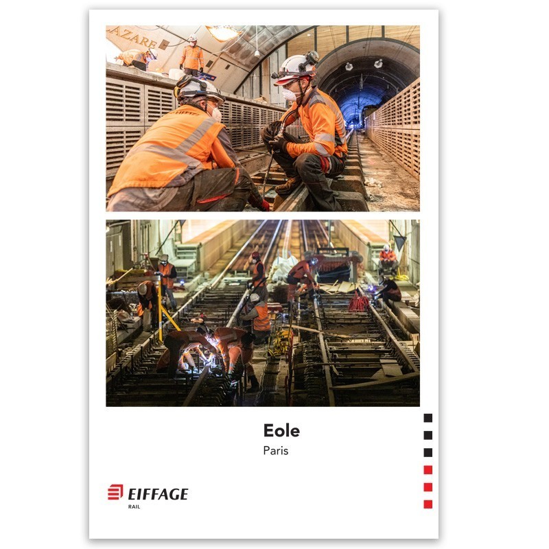 Posters Eiffage Rail lot de 5 affiches Assorties