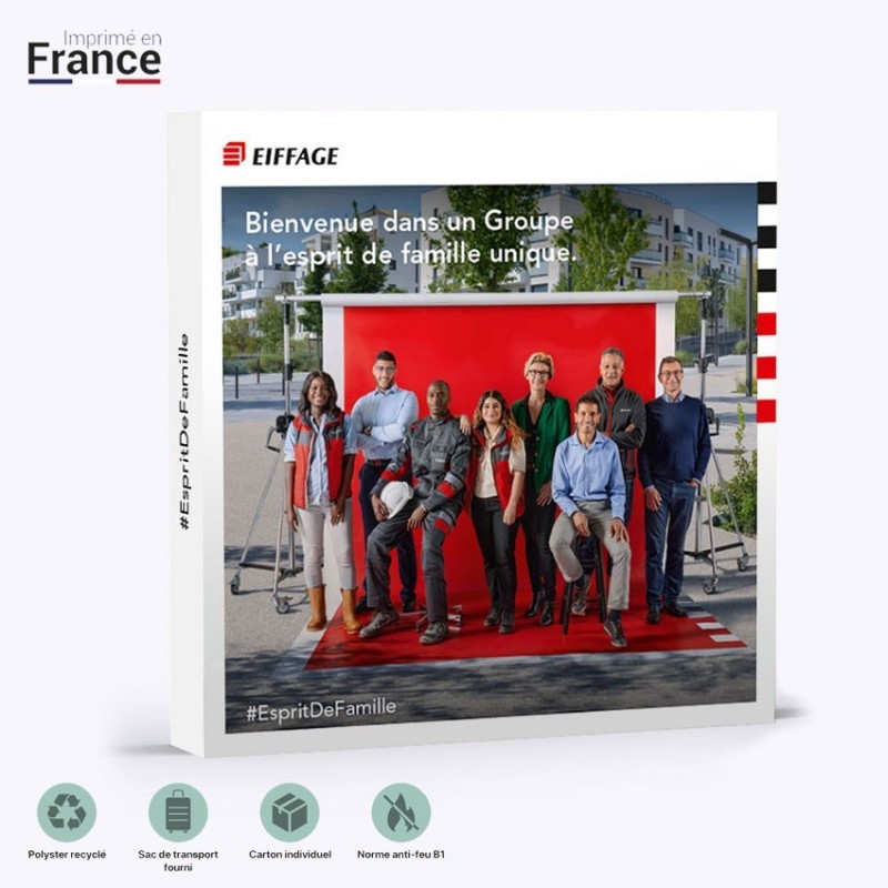 Stand Parapluie 2,30 M  marque Employeur Eiffage V2