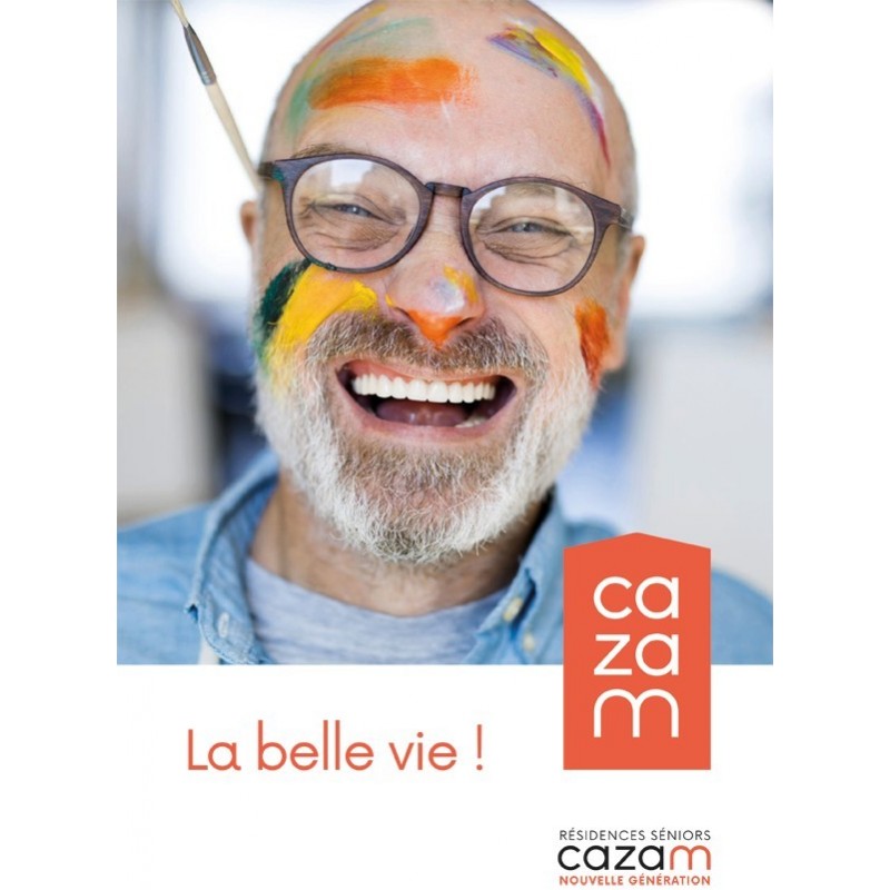 Plaquette CAZAM  Résidences séniors nouvelle génération, la belle vie ! [Lot de 25 pièces]