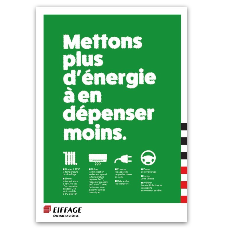 Affiches A3  sobriété énergétique EES [Lot de 5 pièces]