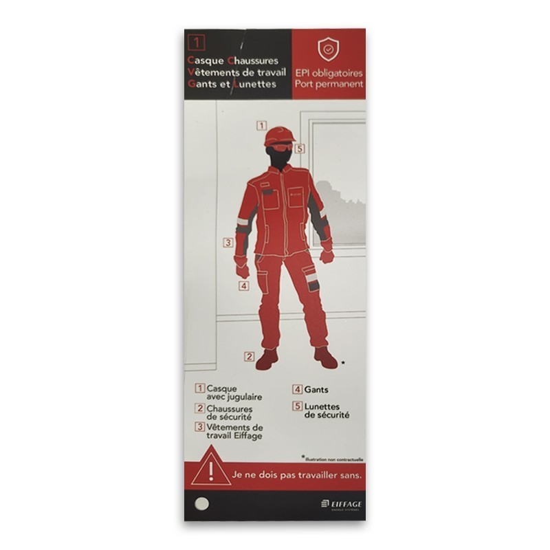 Fiches INCOLLABLES EPI  Eiffage Energie Systèmes [Lot de 25 pièces]
