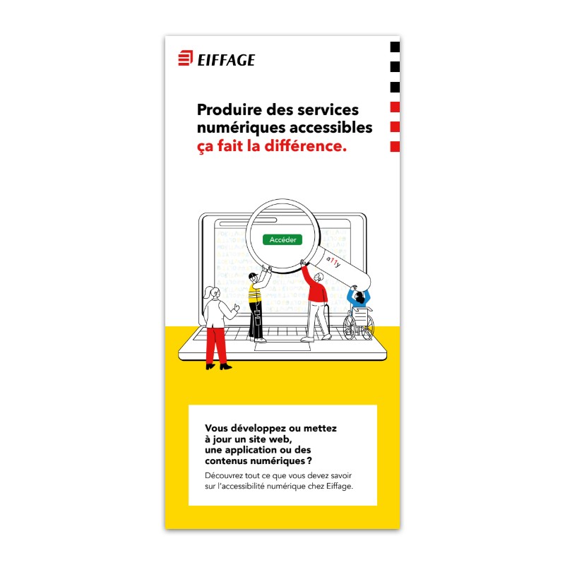 Flyer de sensibilisation à l'accessibilité numérique [Lot de 5 pièces]