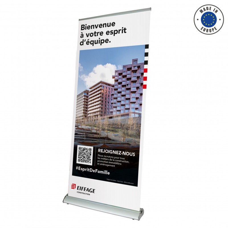 Kakémono Excellence marque employeur Eiffage Construction